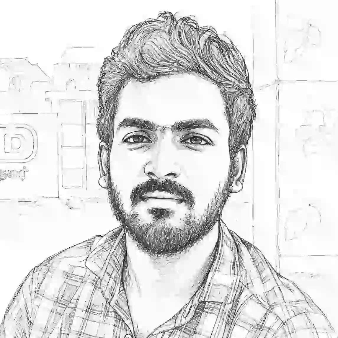 Vignesh - Web Developer and Python enthusiast, creator of this portfolio