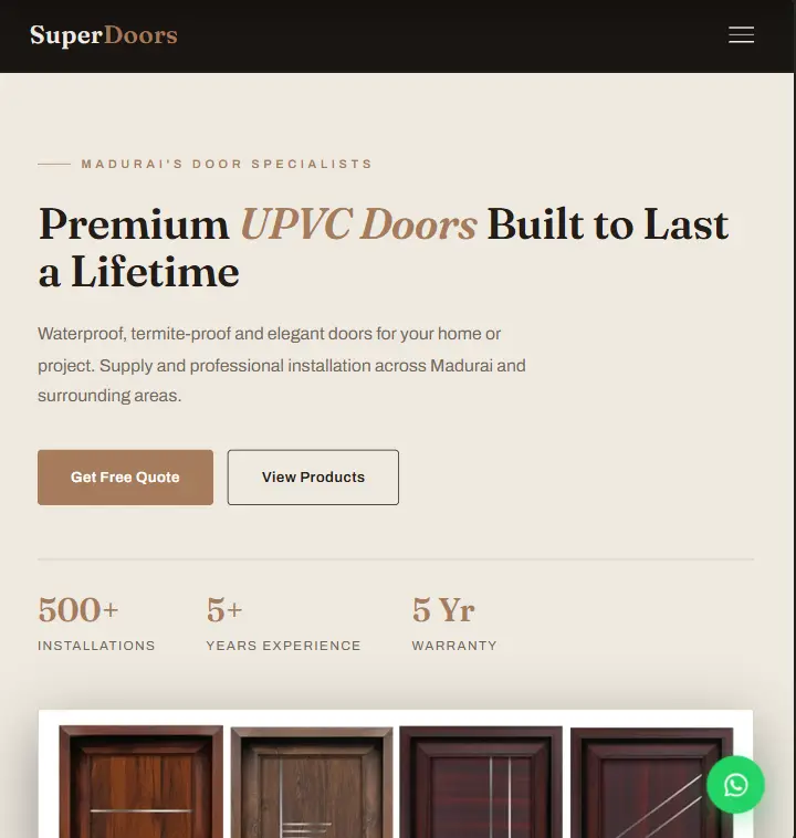 SuperDoors - superdoors website